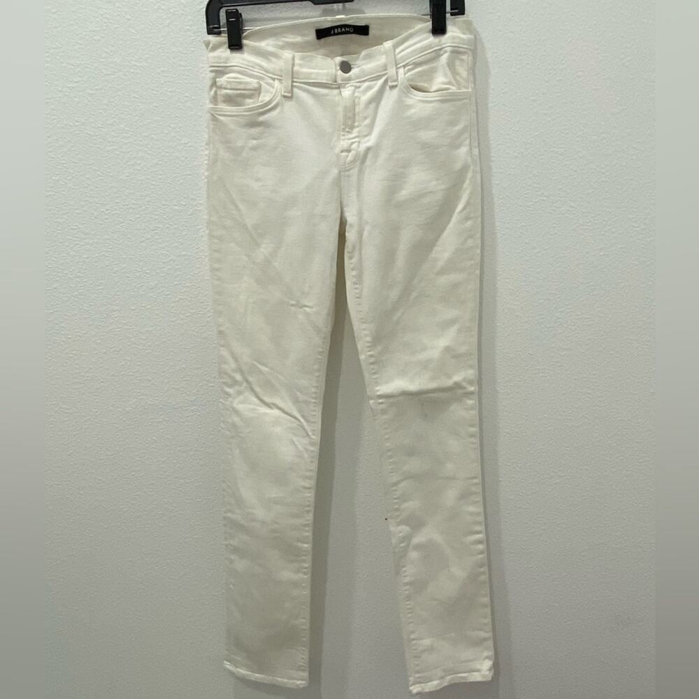 J brand jeans white size 29 mid rise rail
